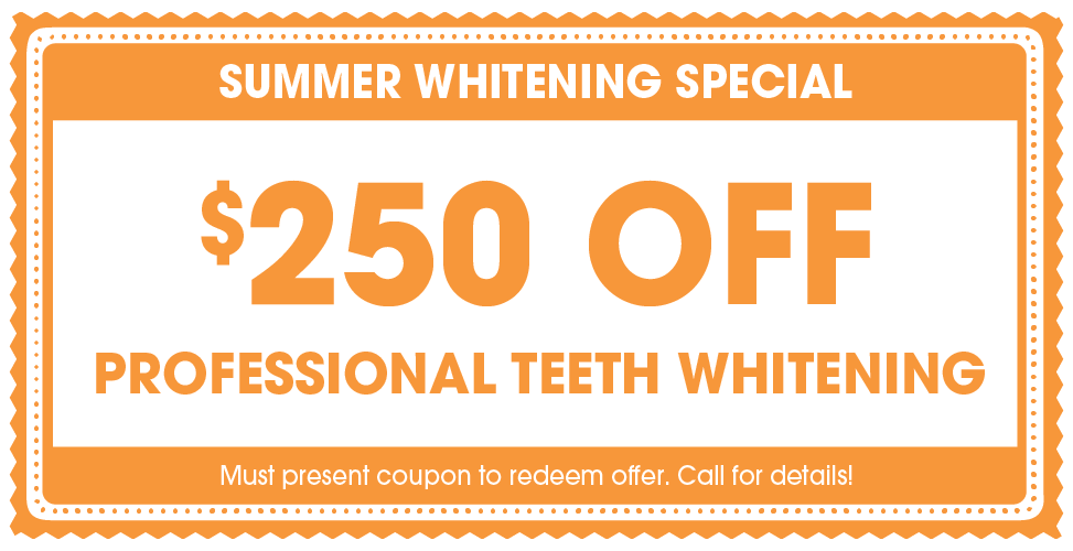 $250 Off Professional Teeth Whitening